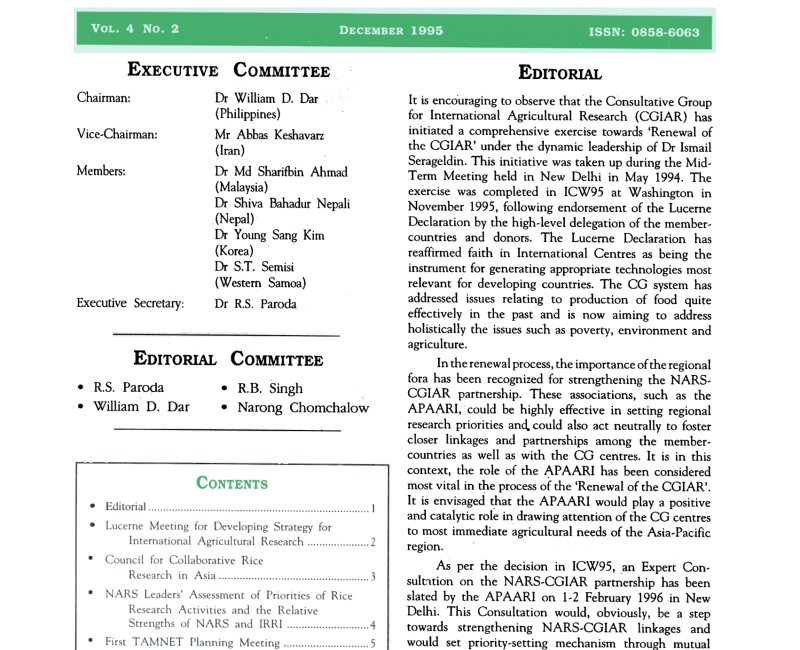 APAARI_Newsletter_Vol 4(2) December 1995